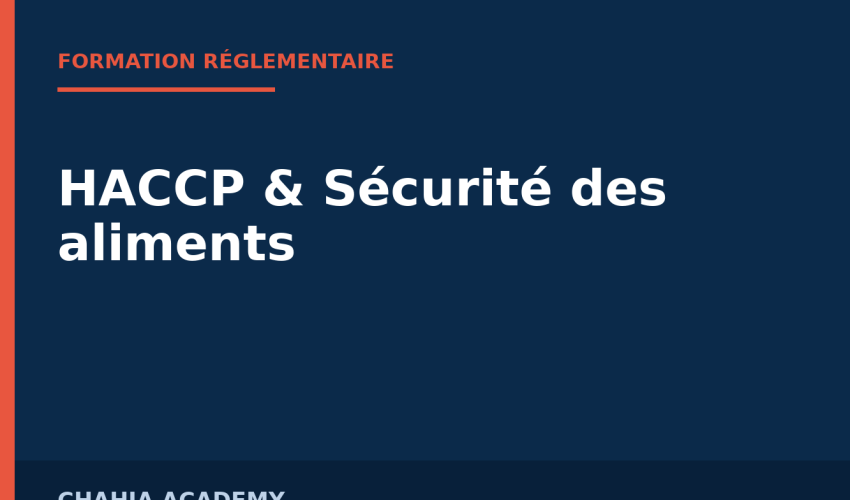 Couverture — HACCP & Sécurité des aliments