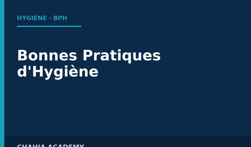 Couverture — Bonnes Pratiques d'Hygiène