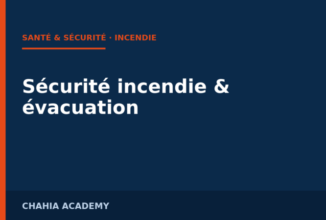 Couverture — Sécurité incendie & évacuation